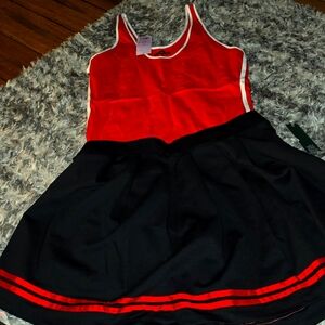 Body shirt & tennis skirt set